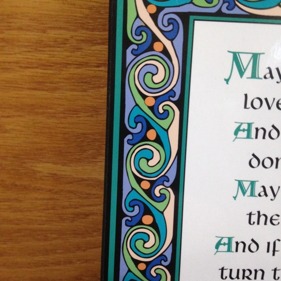 Wall Decor Gaelic Blessing Laminated Wood Plaque Poshmark